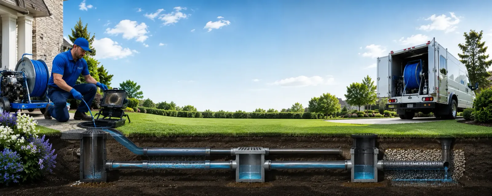 Outdoor drain cleaning information for Carmichael, CA